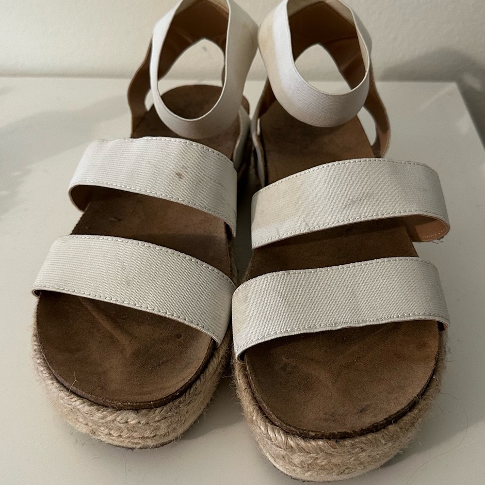 Women's White Espadrille Sandals
